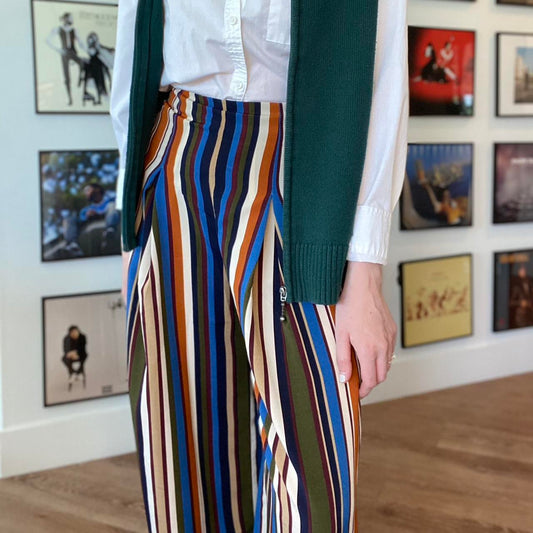 A.Calin by Flying Tomato Vertical Stripe Wide Leg Pant