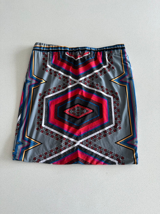 Aaron Ashe Multi-Color Patterned Skirt