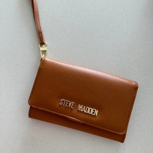 Steve Madden Brown Wristlet Wallet