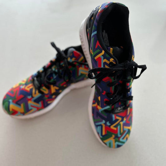 Adidas Multicolor Geometric Sneakers (Men 12, Women 13.5)