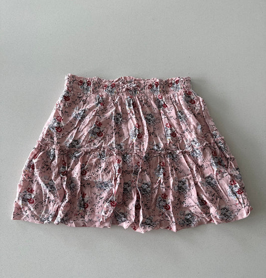 Alelly Light Pink Floral Mini Skirt